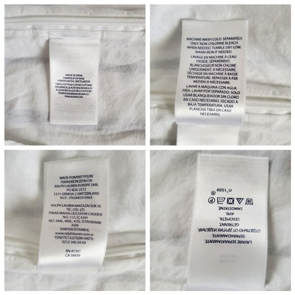 POLO Ralph Lauren Girls Blue Striped High Neck Pom-Pom Hem Sleeveless Top Sz 10 - Picture 12 of 12